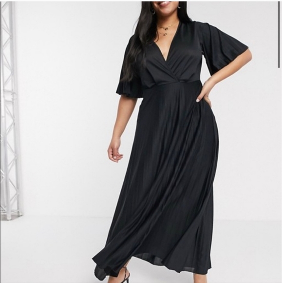 🖤NWOT ASOS KIMONO DRESS SIZE 24🖤 - Picture 2 of 5